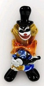 Scultura pagliaccio in vetro usata in ottime condizioni colorata - Foto 1 di 5