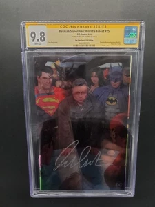 Batman Superman Worlds Finest #25 FOIL VARIANT CGC SS 9.8 signed William Shatner - Picture 1 of 24