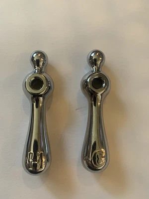 Manija de grifo de repuesto de mango frío y caliente para cromo estándar americano sin caja Foto 1 de 4