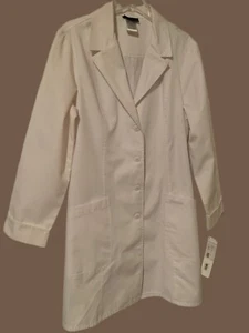 Women’s White Cherokee Scrub 36" Lab Coat 2410 WHT Size Large - Picture 1 of 4