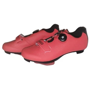 SPEED Red Indoor Cycling Shoes Woman's EU Size 38 US Size 8 (Mens Sz 5.5) Cleats - Picture 1 of 10