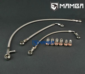 Línea turbo de aceite y agua para SAAB 9-3 9-5 Garrett GT1752 B205 B235E (sin más fugas) - Imagen 1 de 2