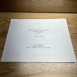 SEPS performance margins assessment report NASA HTF Space 1980 - Bild 1 von 7