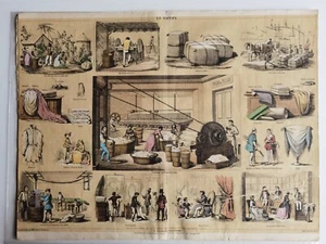 LE COTON - STAMPA A COLORI PUBLIÉE PAR LE JOURNAL DES MERES ET DES ENFANTS - Picture 1 of 4