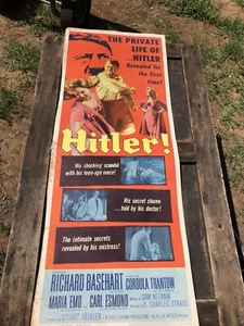 RARE!!! The Private Life Of Hitler Originial Movie Theatre Poster - Picture 1 of 16