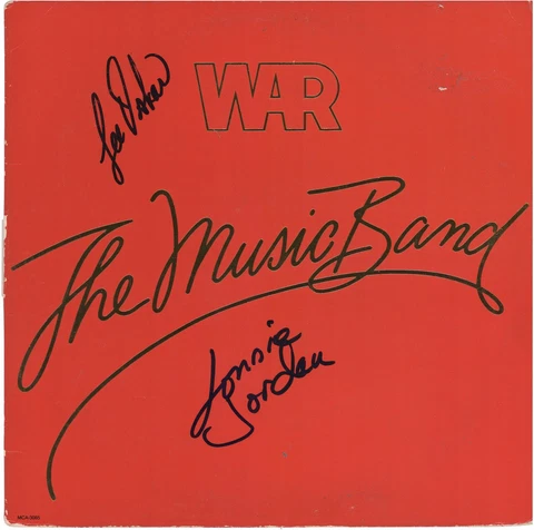 War Autographed The Music Band Album with 2 Signatures BAS Cover