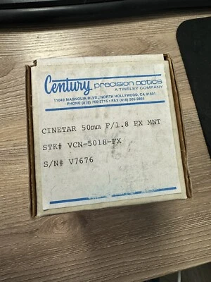 Century Cinetar  50mm f/1.8 V7676 - Image 1 of 2