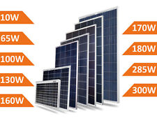 Solarmodul Solarpanel 12V 24V 10 65 100 130 160 170 180 285 300 W Polykristallin