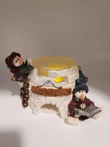 Boyds Bear Yukon und Kodiak Nome Sweet Home Votivkerzenhalter - Folkstone X-mas - Bild 1 von 17