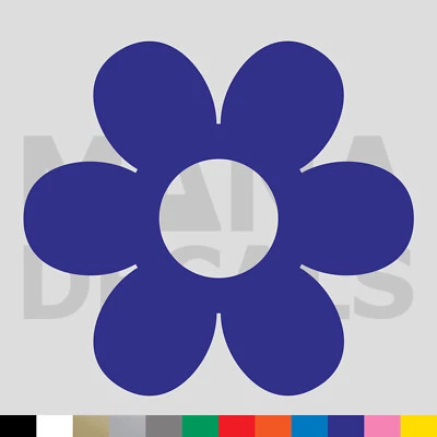 Flower Vinyl Die Cut Decal Sticker - Daisy Garden Plant Bloom Foto 1 de 2