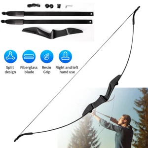 40Lbs Archery Detachable Takedown Recurve bow Straight Right Hand USA && - Picture 1 of 9