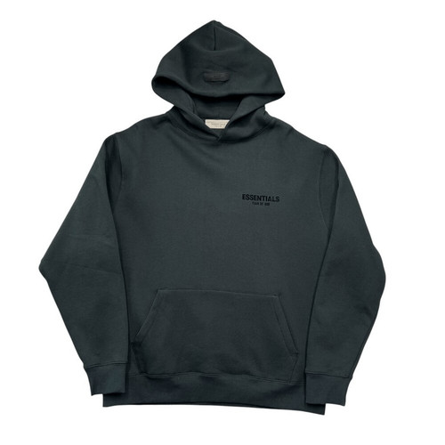 Felpa nera con cappuccio Essentials Fear Of God uomo taglia XL