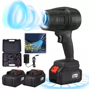 Electric Cordless Leaf Blower 36000RPM Handheld Leaf Blower 2X Battery & Charger - Picture 1 of 13