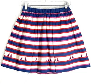 Nuevo con etiquetas Minifalda Marc By Marc Jacobs a Rayas Roja Blanca Azul Talla XS Bolsillos - Imagen 1 de 9
