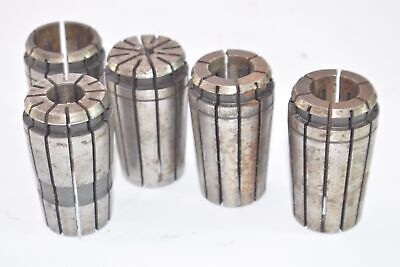 Lot Of 5 TG100 Steel Machinist Collets 9/16'' Mixed Sizes, CNC  • 36.78£