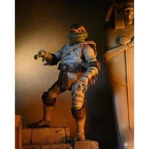 Universal Monster TMNT Tartarughe Ninja Michelangelo AS Mummy Neca Action Figure - Foto 1 di 17