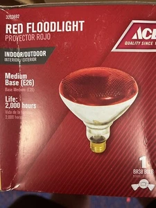 ACE 100W Fluter rot dekorative Akzentbeleuchtung PAR38 Birne #3203692 Neu in Verpackung NEU - Bild 1 von 1