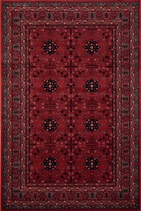  HIGH QUALITY Red Rust Nomadic Afghan Khan Tribal Design Area Rugs 100% Wool - Picture 1 of 9
