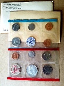 1968 Silver - P D S - 10 COINS US MINT SET in Genuine US Mint Envelope - Picture 1 of 15