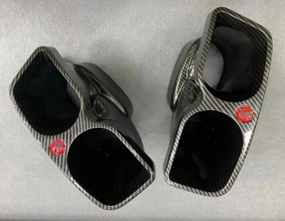 Fit For Mercedes Benz C E S AMG C63 GLE E63 S63 Rear Exhaust Tips Muffler Pipe - Image 1 of 4