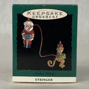Adorno de Navidad Hallmark Keepsake - Melodía de Mono - 1993 De Colección Nuevo en Caja - Imagen 1 de 7