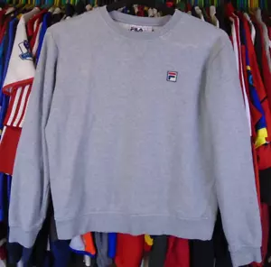 FILA LIGHT GREY SWEATSHIRT JUMPER TOP MEDIUM ADULT - Picture 1 of 5
