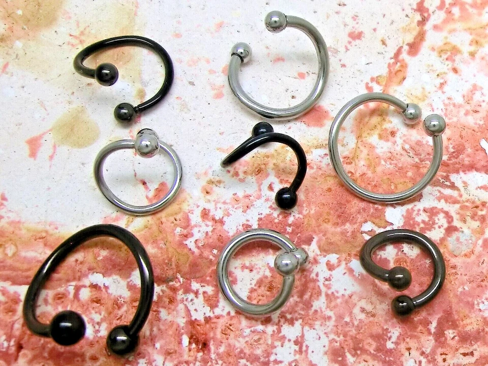 Piercing Spirale Twister Sfera Acciaio Inox Lèvre Sopracciglio Labret 1,2 - - Immagine 1 di 1