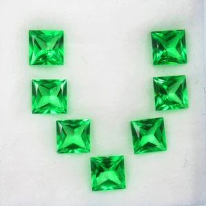 14.92 Ct Natural Mind Blowing Luster Coated Green Topaz Necklace Set ,Brazil - Picture 1 of 3