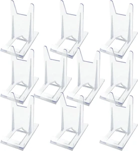 10 Packs Acrylic Clear Book Display Holder, Adjustable Angle Book Display Stand - Picture 1 of 12