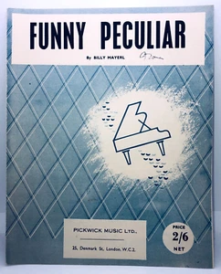 FUNNY PECULIAR - Billy Mayerl - 1957 UK Piano Solo sheet music - Rare - Picture 1 of 2