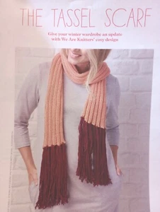 Tassel Scarf, Knitting Pattern - Picture 1 of 5