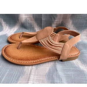 Kate & Lily Sandals Thong Elastic Straps Slingback Casual Shoes Size 7 - Picture 1 of 7