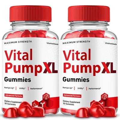 Vital Pump XL Gummies 男式,最大强度,VitalPump XL 补充剂 (2 包) — 第 1/4 张图片
