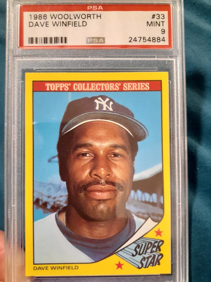 DAVE WINFIELD 1986 Woolworths Super Star #33 PSA 9 Mint New York Yankees - Image 1 of 2