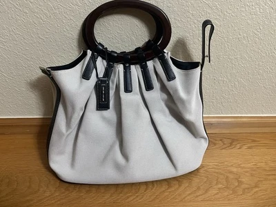 Antonio Melani Hand Bag Tote Fabric Beige Used - Image 1 of 4