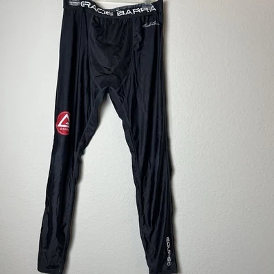 Pantalones de compresión Gracie Barra Jiu Jitsu Equipe No Gi negros talla 2XL Foto 1 de 4