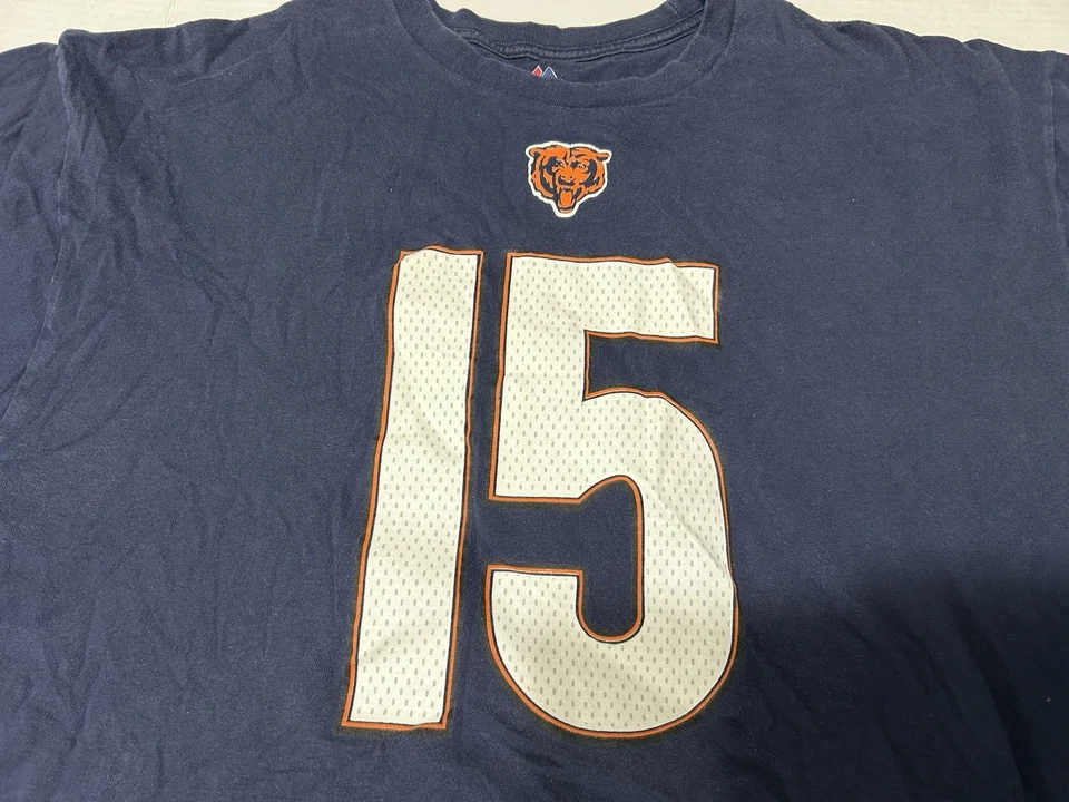BRANDON MARSHALL #15 футболка 2XL синий Chicago Bears футбол Majestic NFL - Изображение 1 из 4