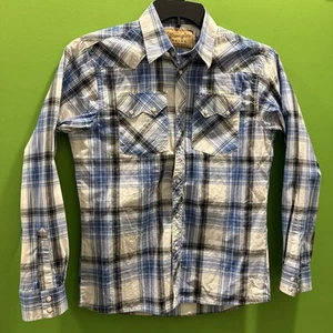 Boys XL Wrangler Retro Western Shirt Pearl Snaps - Picture 1 of 15
