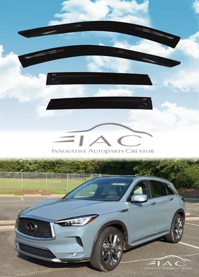 For Infiniti QX50 2019-2025 Window Visor Vent Sun Shade Rain Guard Door Visor - Image 1 of 4