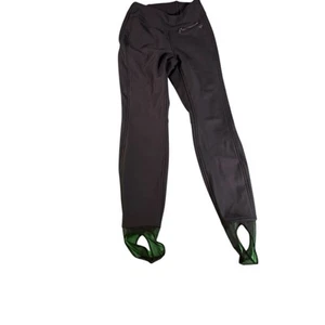 Obermeyer Women’s Black Ski Snow Pants Size 6 Fleece Lined Softshell Stirrup - Picture 1 of 15