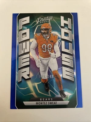 Montez Sweat #2024 Prestige Power House  Xtra Points Blue /249 PH-MST Bears - Image 1 of 2