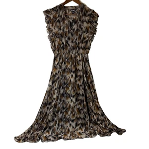 Steve Madden Womens Multicolor Ikat Sleeveless V-Neck Fit & Flare Dress Size S - Picture 1 of 7