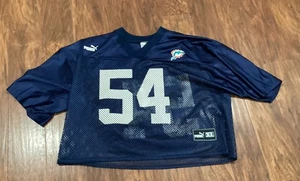 Vintage Puma Miami Dolphins Z Thomas N 54 Cropped Trikot Navy Gr. XL - Bild 1 von 8