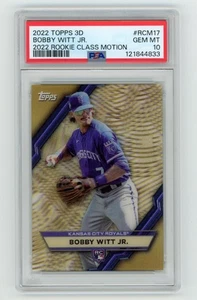 Bobby Witt Jr 2022 Topps 3D Rookie Class Motion #RCM17 PSA 10 GEM MT RC Royals - Picture 1 of 2