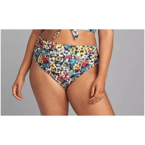 Parte inferior de natación Swim by Cacique Lane Bryant Hazy Fields tiro alto talla 20 nueva - Imagen 1 de 6