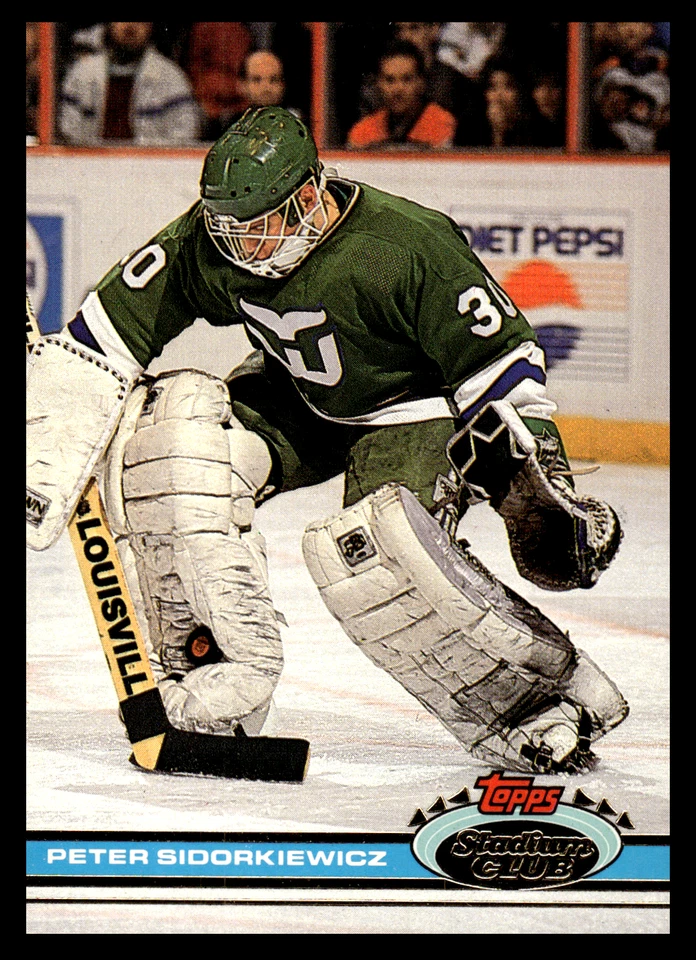 1991 Stadium Club Peter Sidorkiewicz #125 Hartford Whalers NHL Hockey Base Set - Image 1 of 2