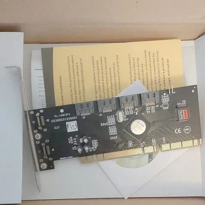  IOCREST PCI-X Serial SATA II 4 Port Windows, Linux, Mac - Bild 1 von 3