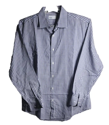 Camisa de vestir para hombre Nordstrom ajustada púrpura a cuadros talla 16,5, 32-33 Foto 1 de 4