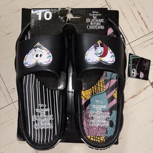 Pesadilla antes de Navidad para mujer Jack & Sally Slides talla 10 nuevo con etiquetas Ground Up - Imagen 1 de 6
