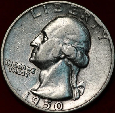 1950-D Denver Mint Silver Washington Quarter - Image 1 of 2